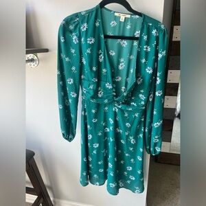 Miami Green Floral Dress